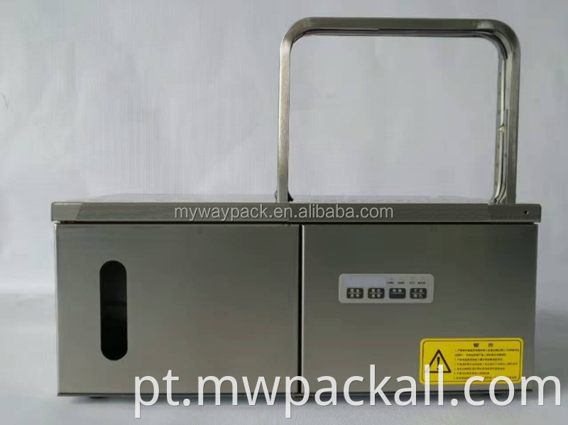 Máquina de cintar automática pequena máquina de cintar vegetais opp enfardadeira enfardadeira pacote de supermercado 220v